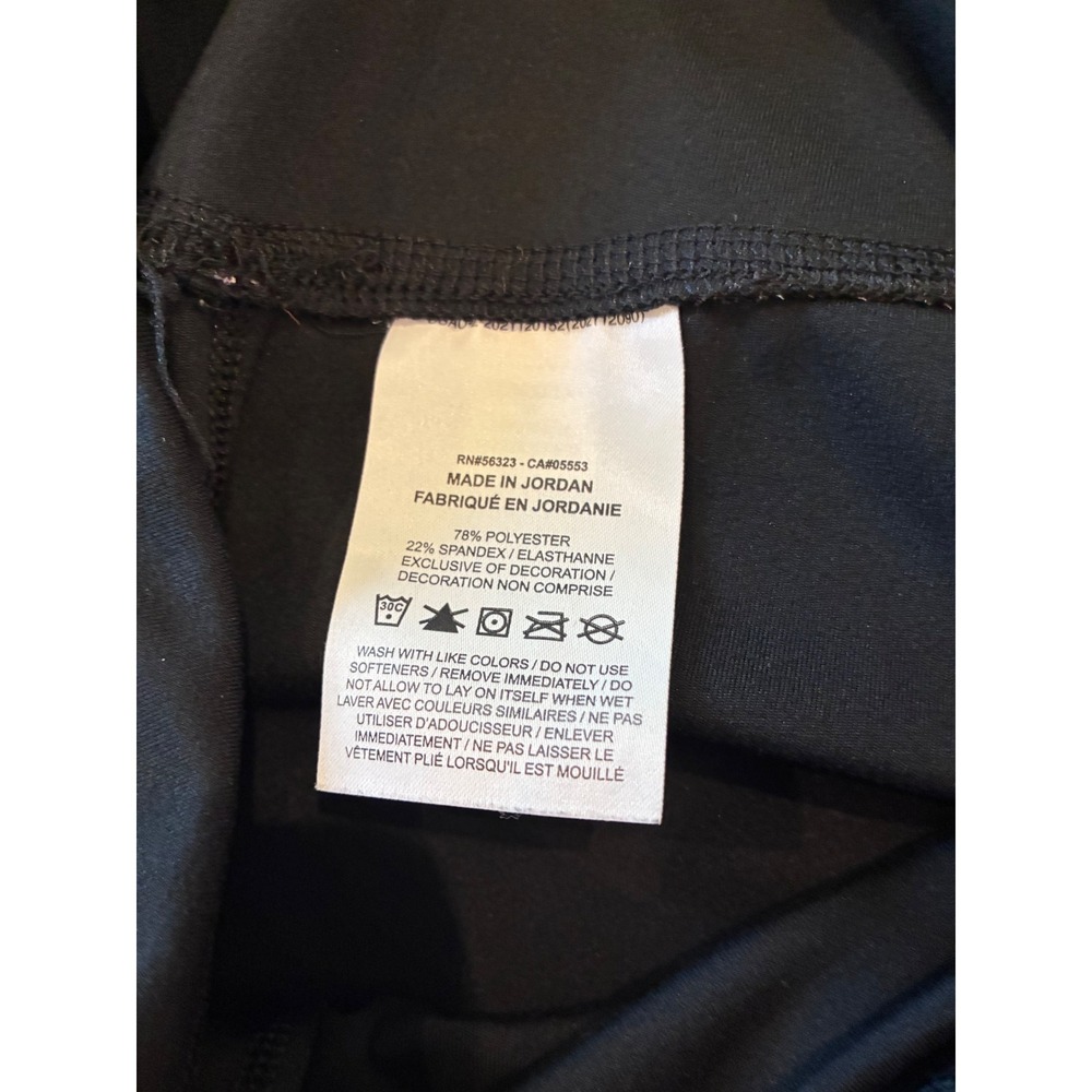 Nike Dri-FIT Womens Black High Waisted Cropped Leggings Training Tights Medium - Picture 3 of 7